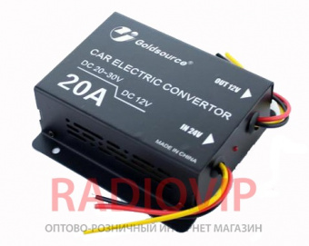 картинка Инвертор 24V в 12V 20A от интернет магазина Radiovip