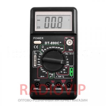 картинка Мультиметр DT-890C+ от интернет магазина Radiovip
