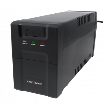 картинка ИБП LogicPower 650VA-P, 2 евророзетки, 5 ступ. AVR, 7.5Ач12В. pl от интернет магазина Radiovip