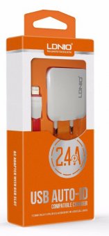 картинка Адаптер LDNIO A2201 2xUSB 2.4A от интернет магазина Radiovip