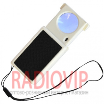 картинка Лупа выдвижная с Led подсв.+ UV, NO.9881А 45Х диам-25мм от интернет магазина Radiovip