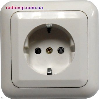 картинка Розетка(евро) АБС РС10-307 478 от интернет магазина Radiovip
