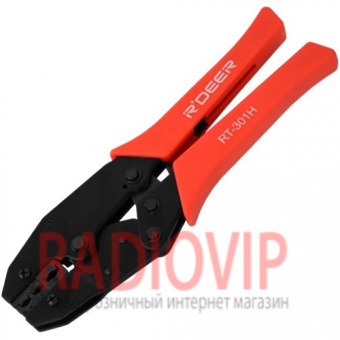 картинка Клещи R'Deer RT-301Н для опрессовки изолир.клемм 0,5-6мм3 от интернет магазина Radiovip