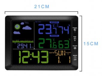 картинка Метеостанция Excelvan TS-8210 беспроводная цветная от интернет магазина Radiovip
