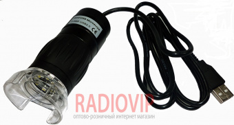 картинка Портативный USB микроскоп цифровой MDA2000 1/3.2” 1X---40X,200x 1.3MPx от интернет магазина Radiovip