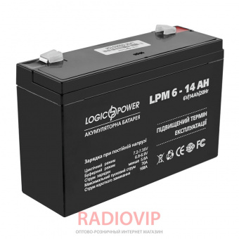 картинка Аккумулятор AGM LPM 6-14 AH от интернет магазина Radiovip