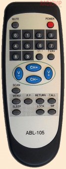 картинка Пульт AKAI/SITRONICS ABL-105 как ориг with LOCK! от интернет магазина Radiovip