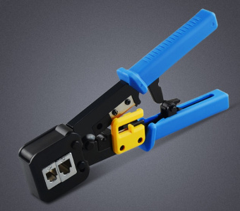 картинка Инструмент EZ-RJ45 с храповиком для обжимки RJ-45 (8P8C) и RJ-12/11 (6P6C) от интернет магазина Radiovip