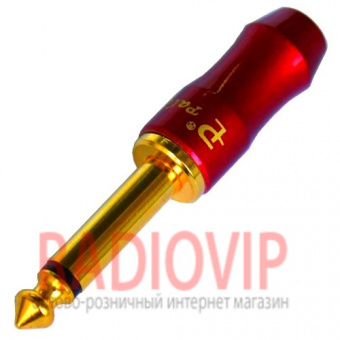 картинка Штекер 6,3мм моно , PEAVEY, корпус металл., красный от интернет магазина Radiovip