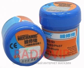 картинка Паста BGA MECHANIC SP50 (42г) для пайки от интернет магазина Radiovip