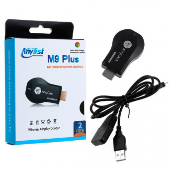 картинка Медиаплеер ресивер AnyCast M9 Plus TV Stick Black от интернет магазина Radiovip