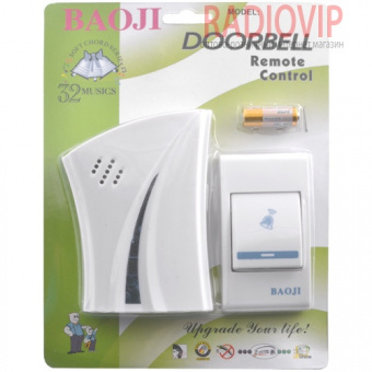 картинка Беспроводной дверной звонок BAOJI 610 AС от интернет магазина Radiovip