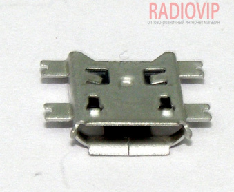 картинка Гнездо micro USB монтажное тип 3 от интернет магазина Radiovip