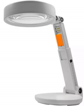 картинка Лупа NO.7766 настольная + ручная, подсветка, 2X 150мм (3AAA + USB) от интернет магазина Radiovip