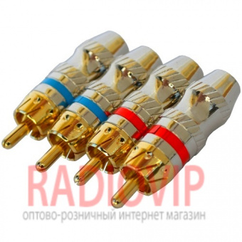 картинка Штекер RCA проф.gold PROSOUND диам.-6,5мм.,т.3 золотой от интернет магазина Radiovip