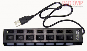 картинка USB Хаб H-02 от интернет магазина Radiovip