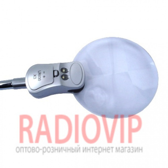 картинка Настольная лупа на прищепке для рукоделия, 2.5X увеличение, диаметр 90 мм Magnifier 4B-4 от интернет магазина Radiovip