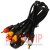 картинка Шнур соедин. 3RCA х 3RCA gold, диам.-5х15мм, 1,8м. от интернет магазина Radiovip