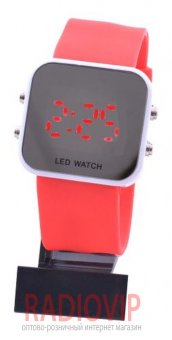 Часы наручные 1004 LED зеркало
