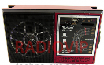 картинка Портативный радиоприемник RX 132 радио колонка MP3/WMA от интернет магазина Radiovip