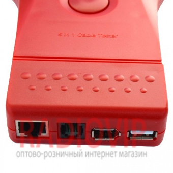 картинка Kабельный тестер мультифункциональный 5 IN 1 (RJ-11, RJ-45, BNC, USB, 1394) от интернет магазина Radiovip