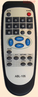 картинка Пульт AKAI/SITRONICS  ABL-105 как ориг от интернет магазина Radiovip