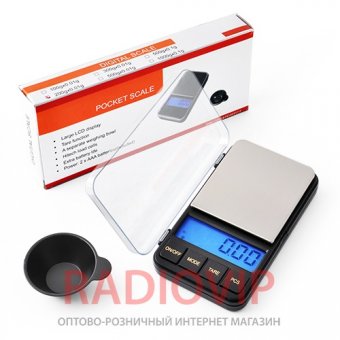 картинка Весы ювелирные 6285PA, 500г (0,1г)+чашка от интернет магазина Radiovip