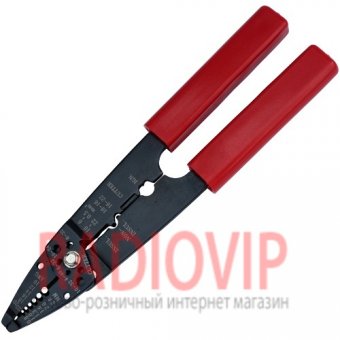 картинка Инструмент НТ-203 для зачистки и обжима неизолированных клемм от интернет магазина Radiovip