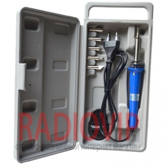 картинка Набор для выжигания ZD-410B, 30W, (паяльник+ 6 наконечников) от интернет магазина Radiovip