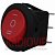 картинка Переключатель круглый RS-101-8C ON-OFF-ON, 3pin, 12V, 20А, красный от интернет магазина Radiovip