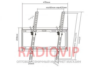 картинка Кронштейн для ТВ Brateck LP34-44T от интернет магазина Radiovip