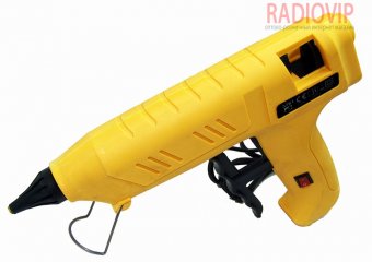 картинка Клеевой пистолет с кнопкой HD-02, под клей 11мм, 120W, желтый от интернет магазина Radiovip