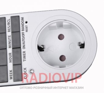картинка Розетка TS-855 с недельным электронным таймером от интернет магазина Radiovip