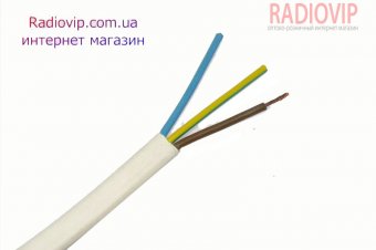 картинка Кабель силовой ШВВП 3х2,5мм.кв., CU, белый, 100м от интернет магазина Radiovip
