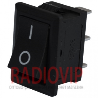 картинка Перекл. клавишн. 3pin без подсв.ON-ON 6A чёрный от интернет магазина Radiovip