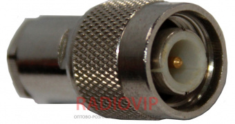 картинка Штекер TNC (RG-58) под кабель,корпус металл от интернет магазина Radiovip