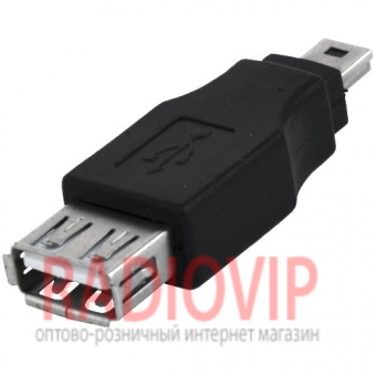 картинка Переходник гнездо  USB A-шт. mini USB 5pin от интернет магазина Radiovip