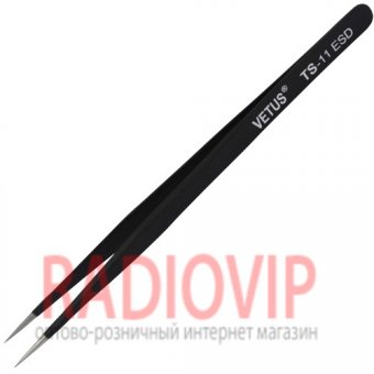 картинка Пинцет радиотехнический ESD, Vetus TS-11 от интернет магазина Radiovip
