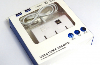 картинка Разветвитель автоприкуривателя - 3гн+ 2 USB 1506A / 1505A от интернет магазина Radiovip