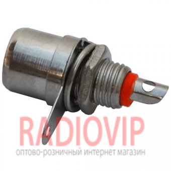картинка Гнездо RCA монтажное,корпус металл,красное от интернет магазина Radiovip