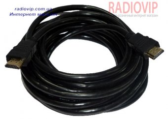 картинка Шнур HDMI (шт.- шт.), диам.-6мм, 10м, чёрный от интернет магазина Radiovip
