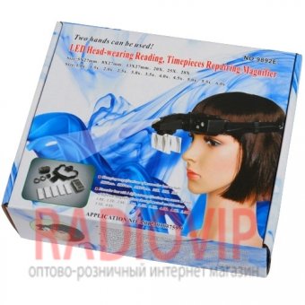 картинка Лупа бинокулярная №9892Е с Led подсветкой, 5Х 10Х 15Х 20Х от интернет магазина Radiovip