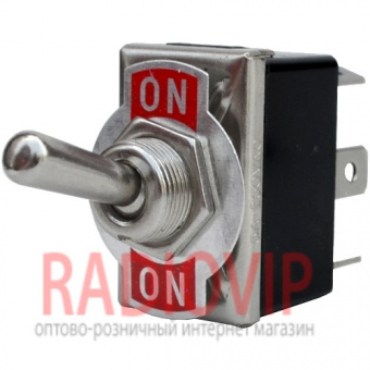 картинка Тумблер KN3(C)-202P (ON-ON), 6pin, 10A 250VAC от интернет магазина Radiovip