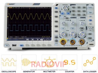 картинка Цифровой осциллограф OWON xDS3102, 100 МГц, 2 канала от интернет магазина Radiovip