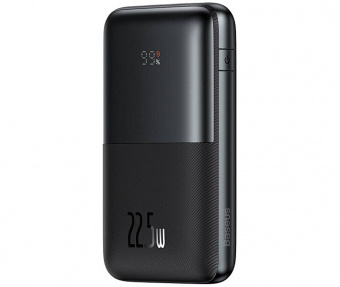 картинка Power Bank 20000 mAh 22.5W — Baseus (PPBD03001) Bipow Pro Digital Display Fast Charge Black (With Simple Series Charging Cable USB to Type-C 3A 0.3m Bl от интернет магазина Radiovip