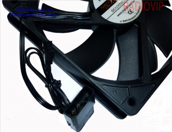 картинка Вентилятор LP F12NBD, 120MM, 3pin + 4pin (Molex питание), black от интернет магазина Radiovip