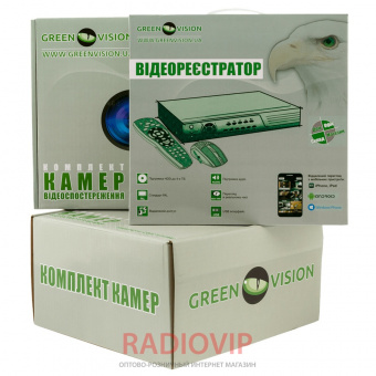 картинка Комплект видеонаблюдения Green Vision GV-K-G03/08 720Р от интернет магазина Radiovip