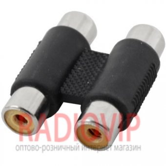 картинка Переходник 2гн.RCA- 2гн.RCA, корпус пластик от интернет магазина Radiovip