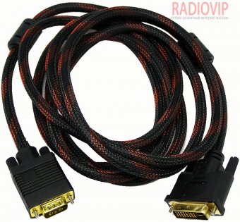 картинка Кабель DVI - VGA 3,0 метра от интернет магазина Radiovip