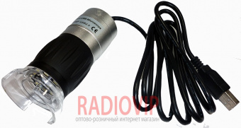 картинка Портативный USB микроскоп цифровой MDA1300 1/4” 1X---40X,200x 1.3MPx от интернет магазина Radiovip